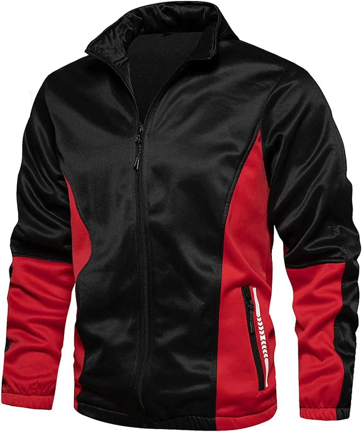 Maryia Men's Athletic Tracksuits Two Piece Workout Running Sports Joggers Suit Set Winter Warm Full Zip Training Wear