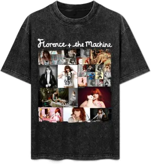 Men Women Vintage Oversized Short Sleeve T Shirt Funny Drop Shoulder Tees Top
