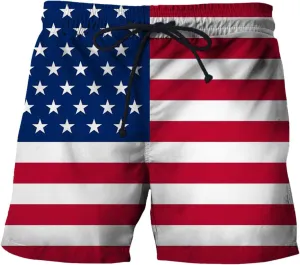 Men's Athletic Shorts Activewear Loose-Fit Breathable Running Workout Gym Shorts with Pockets 4th of July Beer Pants