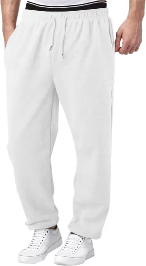 Men's Cargo Combat Work Pant Workwear Jogger Leisure Soft Sweatpants Loose Fit Open Hem Pant Long Pants