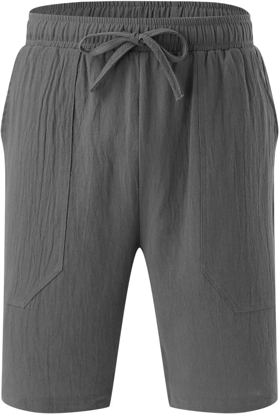 Men's Cotton and Linen Casual Shorts Quick Dry Spring and Summer Cotton Linen Loose Plus Size Summer Beach Shorts