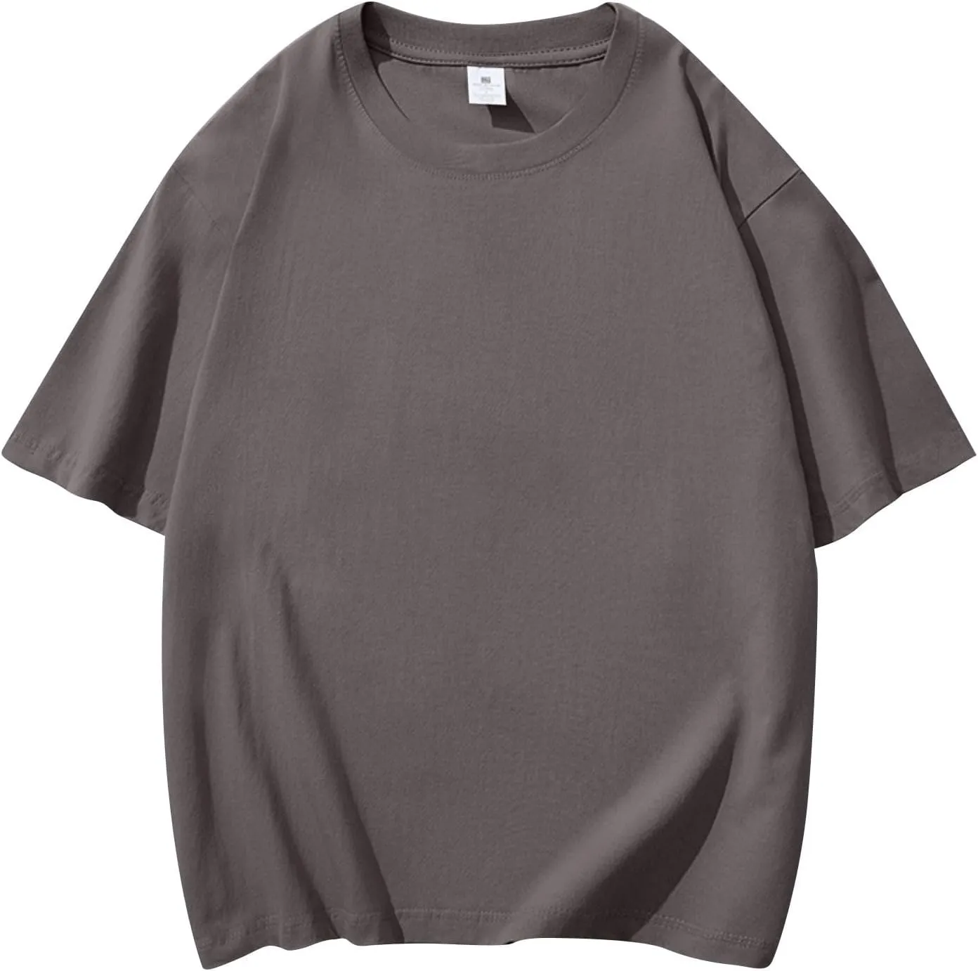 Men's Cotton T-Shirts Casual Crew Neck T-Shirt Short Sleeve Fashion Tee Shirts Summer Loose Fit Tops Clothing