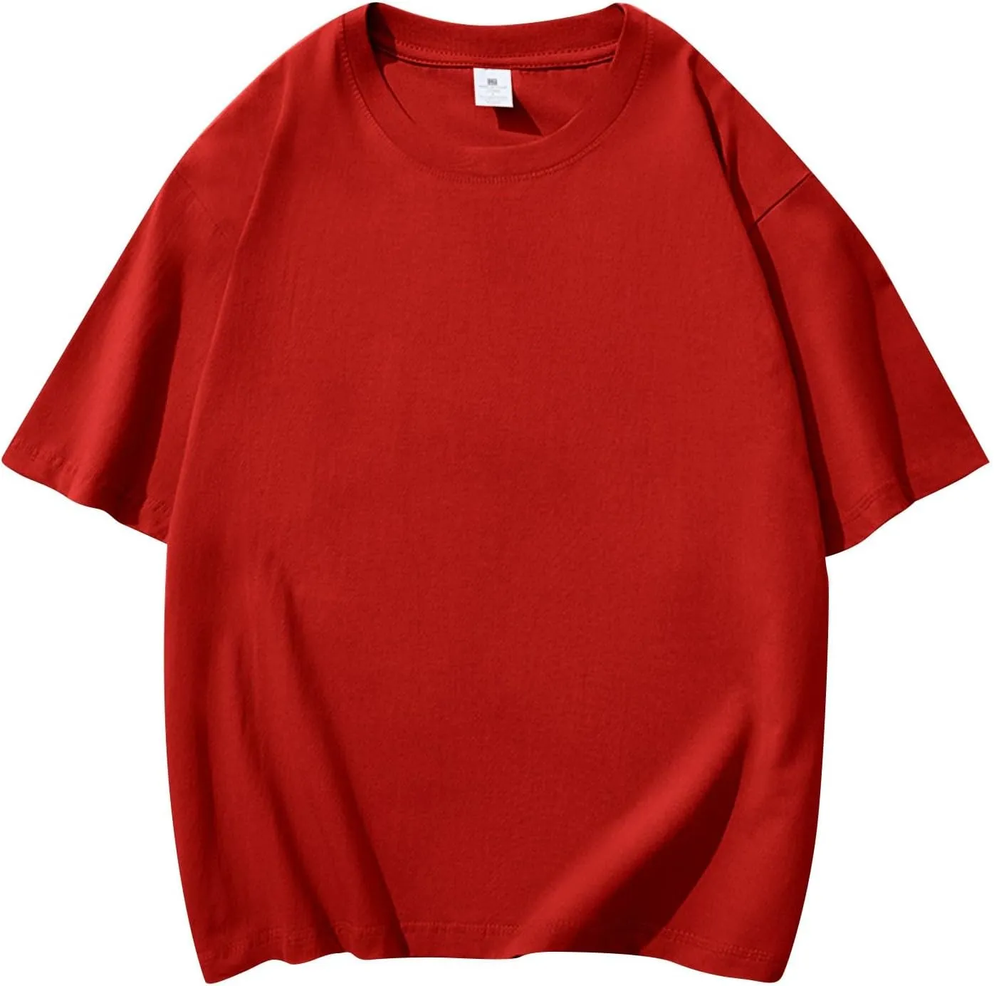 Men's Cotton T-Shirts Casual Crew Neck T-Shirt Short Sleeve Fashion Tee Shirts Summer Loose Fit Tops Clothing