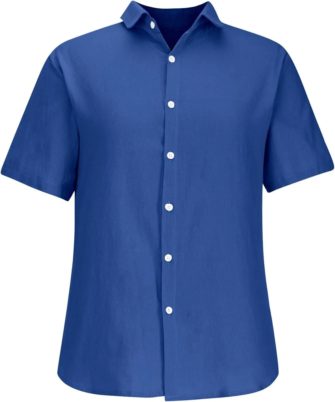 Mens Linen Shirt 2024 Summer Casual Short Sleeve Button Down Beach Lightweight Tshirt Hawaiian Vacation Shirts Outfit