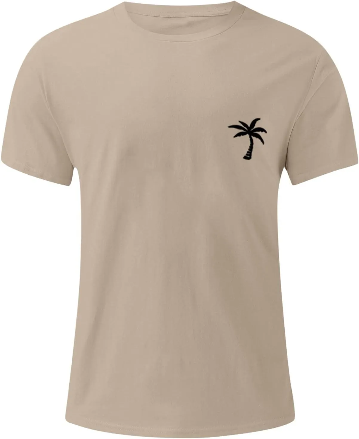 Mens Personalised Graphic Tees Round Neck Short Sleeve Loose Summer Tops Fashion T-Shirt with Creative Letters Retro Print