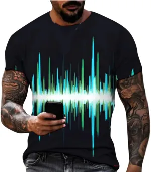 Mens Personalised Graphic Tees T-Shirt Short Sleeve Printed Summer Round Neck Top Casual Sweatshirt