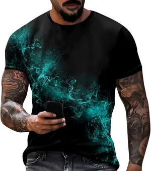Mens Personalised Graphic Tees T-Shirt Short Sleeve Printed Summer Round Neck Top Casual Sweatshirt