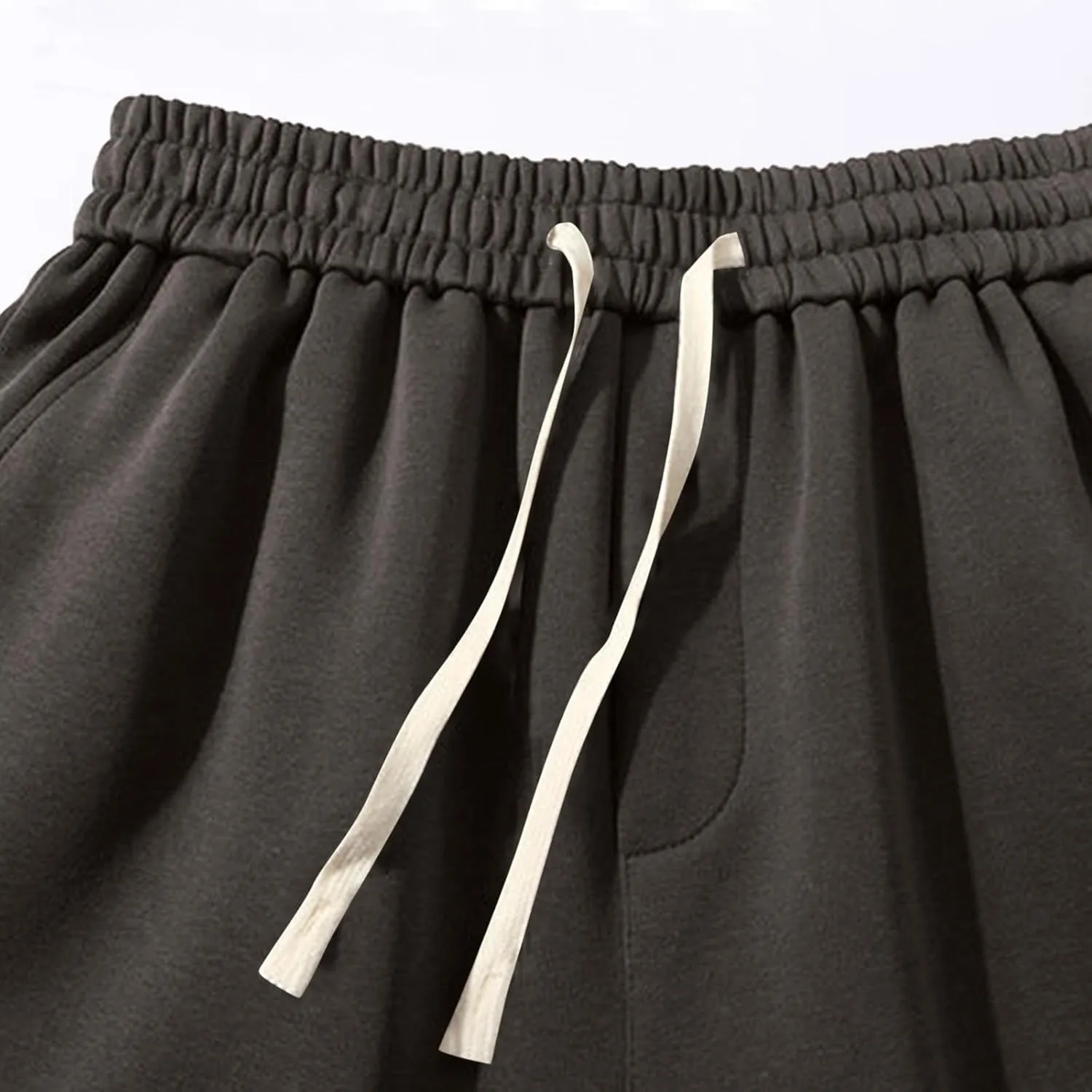 Men's Plus Size Shorts Casual Summer Shorts Drawstring Elastic Waist Shorts Loose Fit Workout Shorts Comfy Gym Shorts
