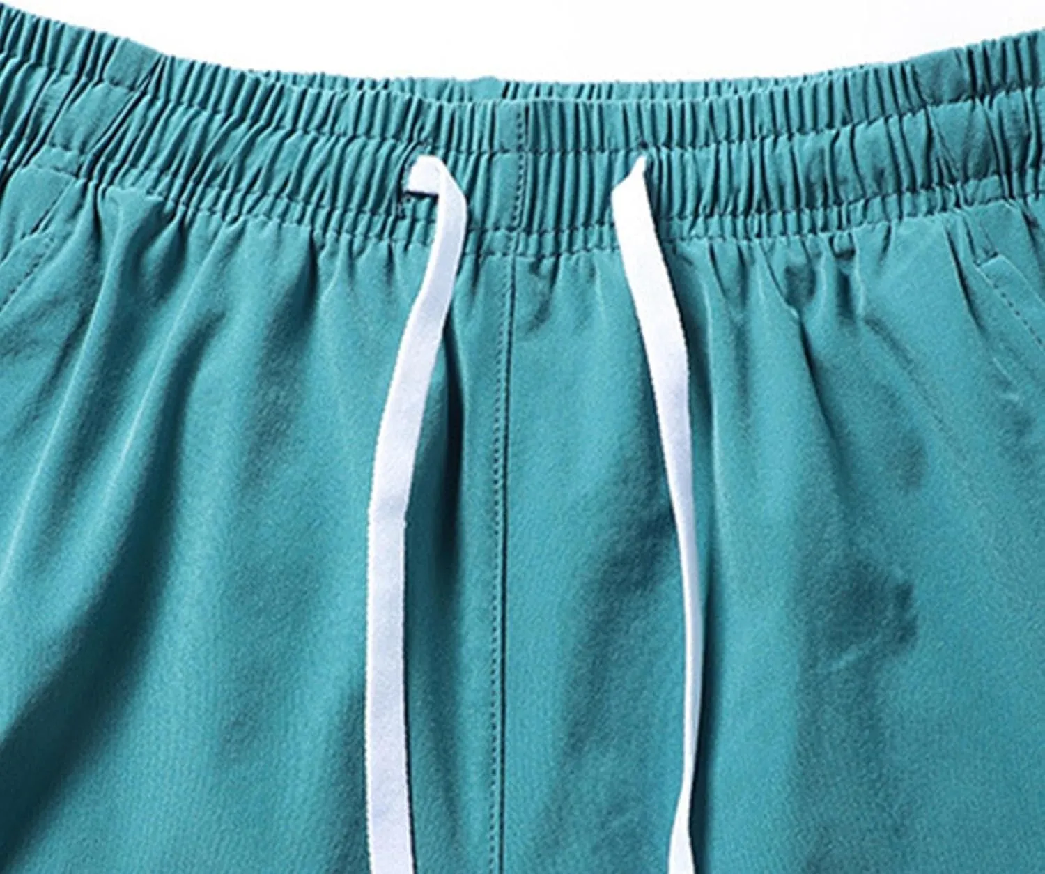 Men's Running Shorts Cotton Quick Dry Breathable Workout Pants with Pocket Drawstring Elastic Waist Gym Shorts