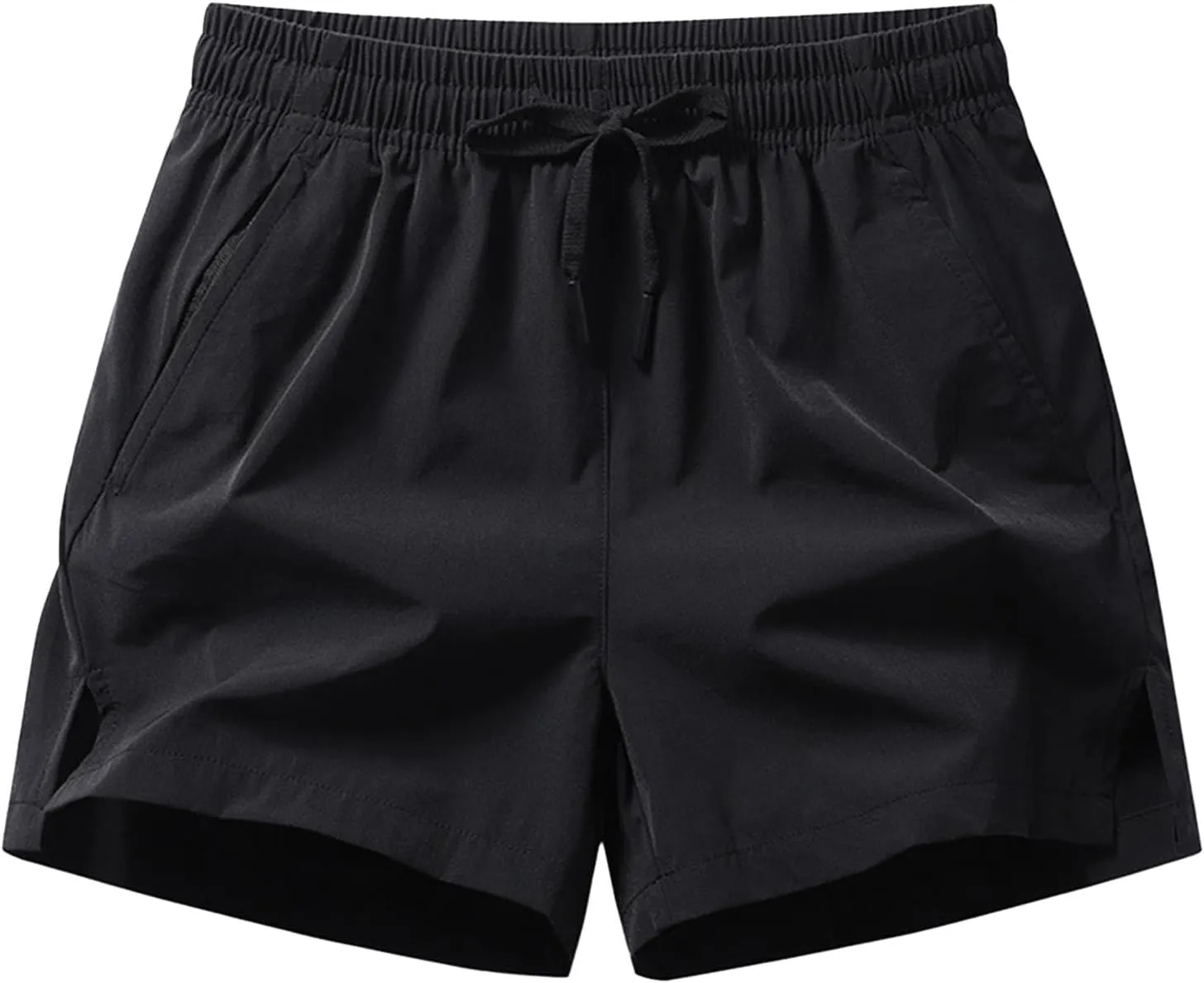 Men's Running Shorts Cotton Quick Dry Breathable Workout Pants with Pocket Drawstring Elastic Waist Gym Shorts