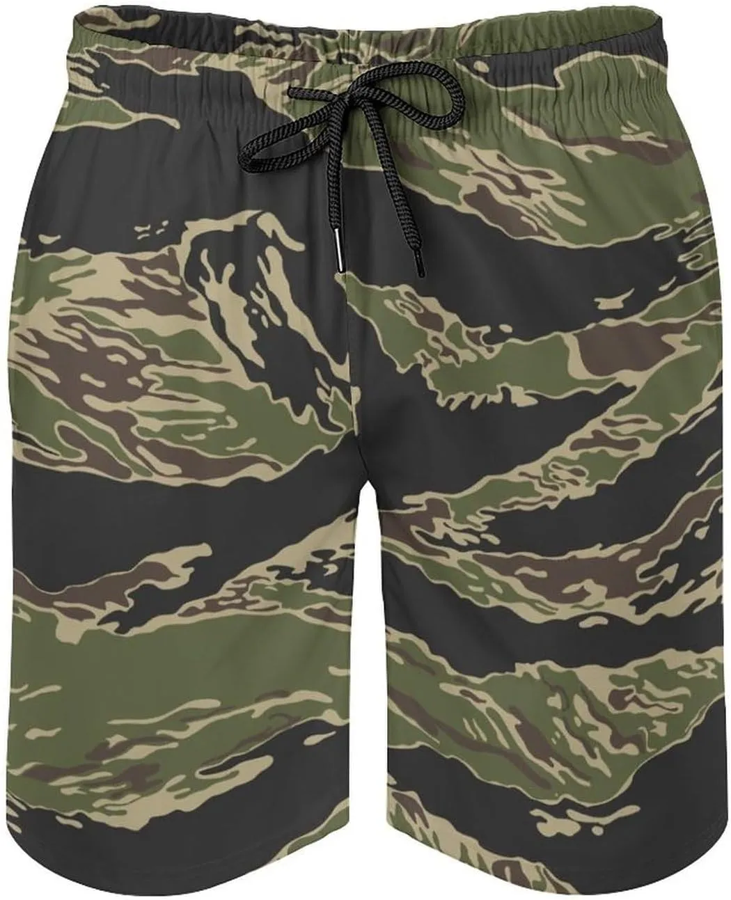 Men's Shorts Casual Elastic Waist Drawstring Lightweight Summer Beach Shorts