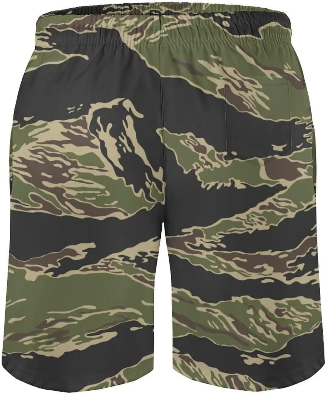 Men's Shorts Casual Elastic Waist Drawstring Lightweight Summer Beach Shorts