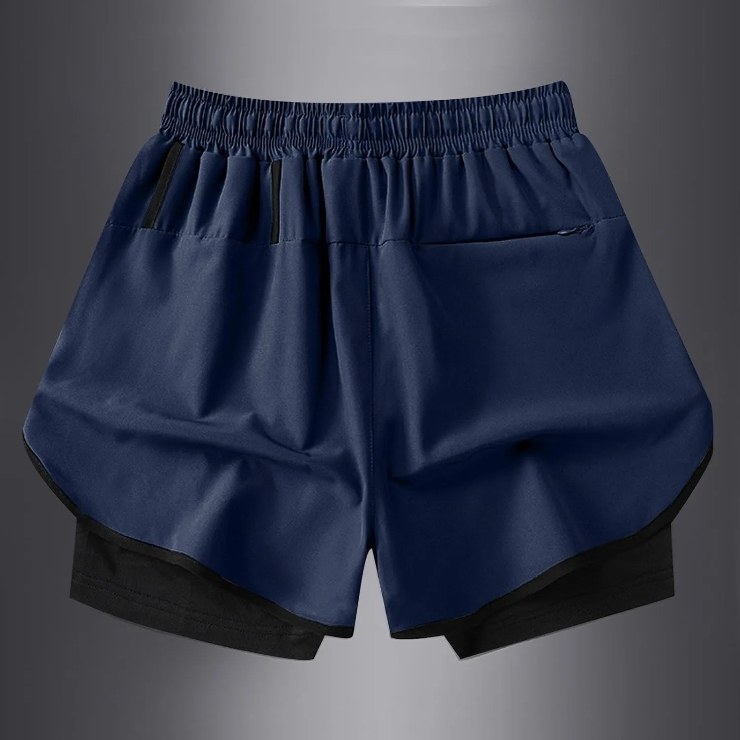 Mens Sports Shorts Running Shorts with Compression Liner Quick Dry Active Shorts for Training