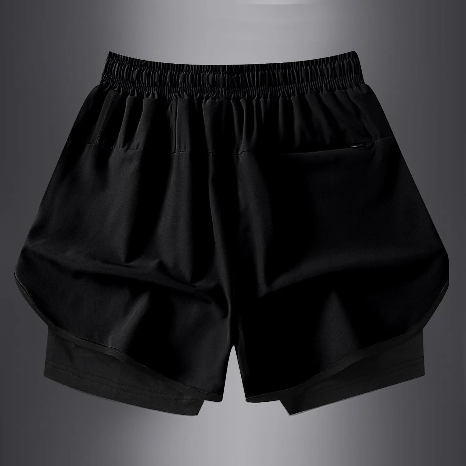 Mens Sports Shorts Running Shorts with Compression Liner Quick Dry Active Shorts for Training