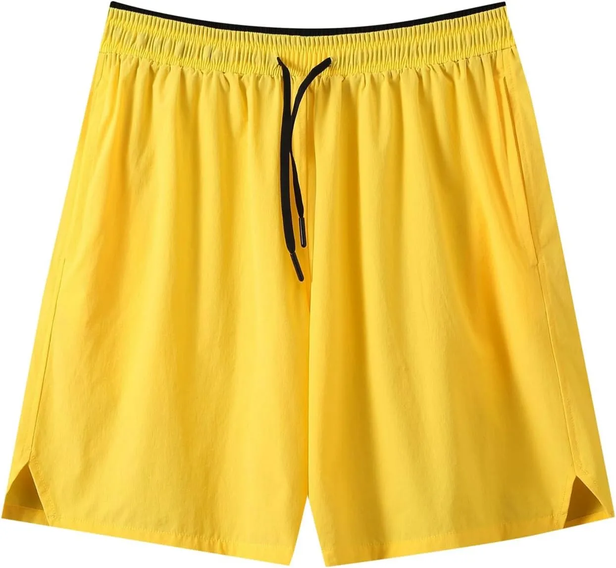 Men's Summer Beach Shorts Lightweight Elastic Waist Drawstring Casual Shorts with Pocket Elastic Waist Casual Men's Shorts