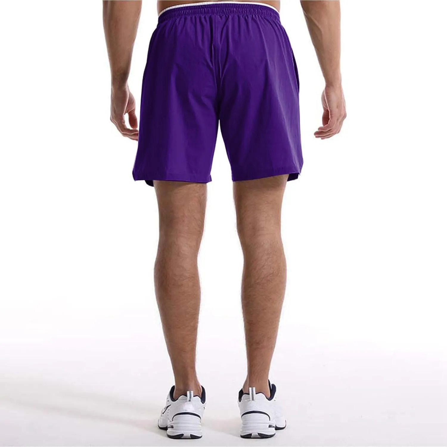 Men's Summer Beach Shorts Lightweight Elastic Waist Drawstring Casual Shorts with Pocket Elastic Waist Casual Men's Shorts
