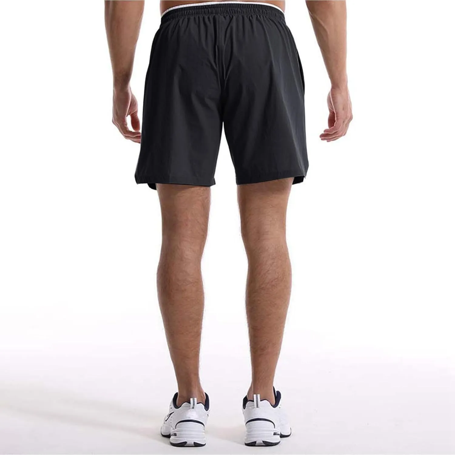 Men's Summer Beach Shorts Lightweight Elastic Waist Drawstring Casual Shorts with Pocket Elastic Waist Casual Men's Shorts