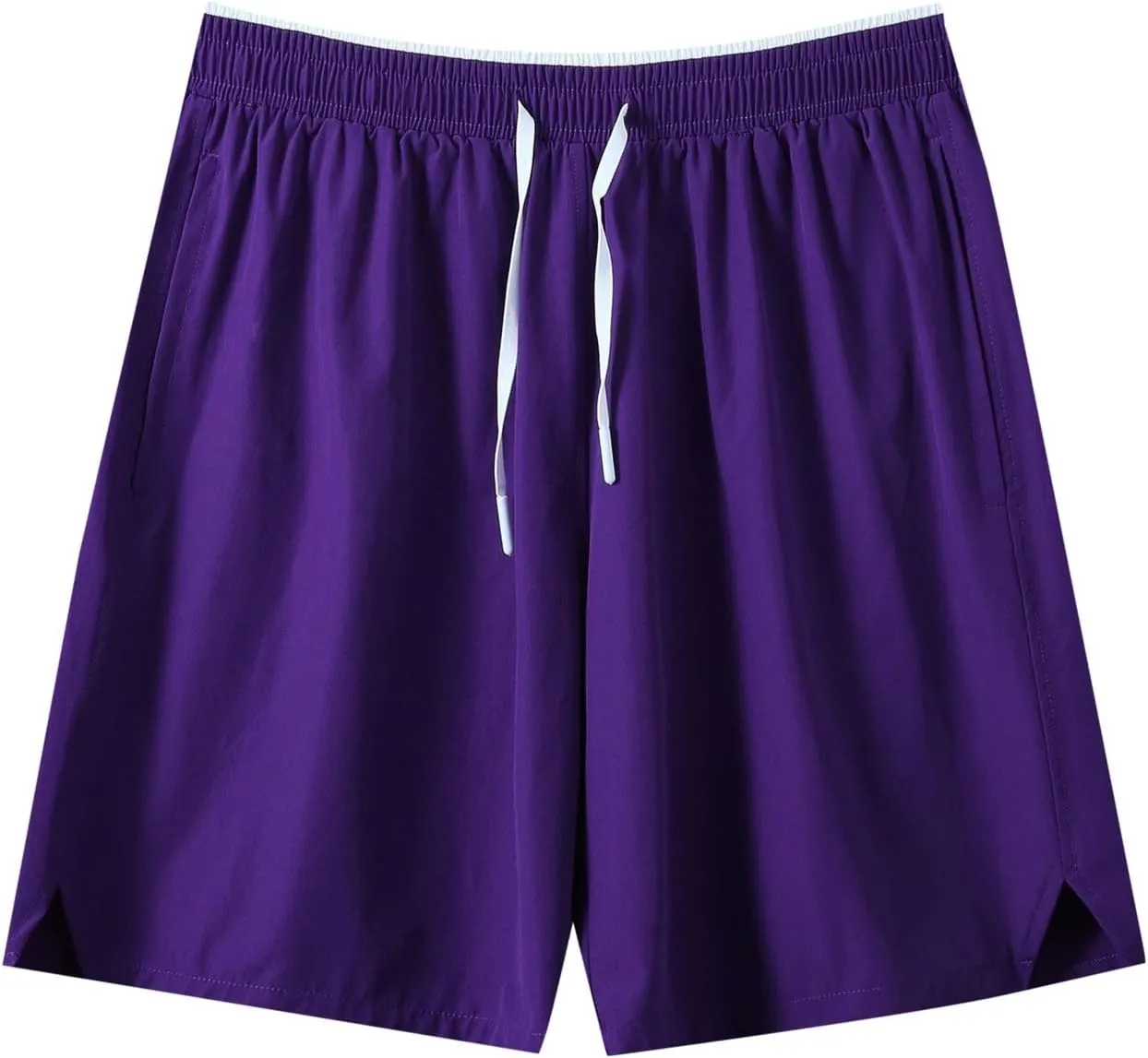 Men's Summer Beach Shorts Lightweight Elastic Waist Drawstring Casual Shorts with Pocket Elastic Waist Casual Men's Shorts
