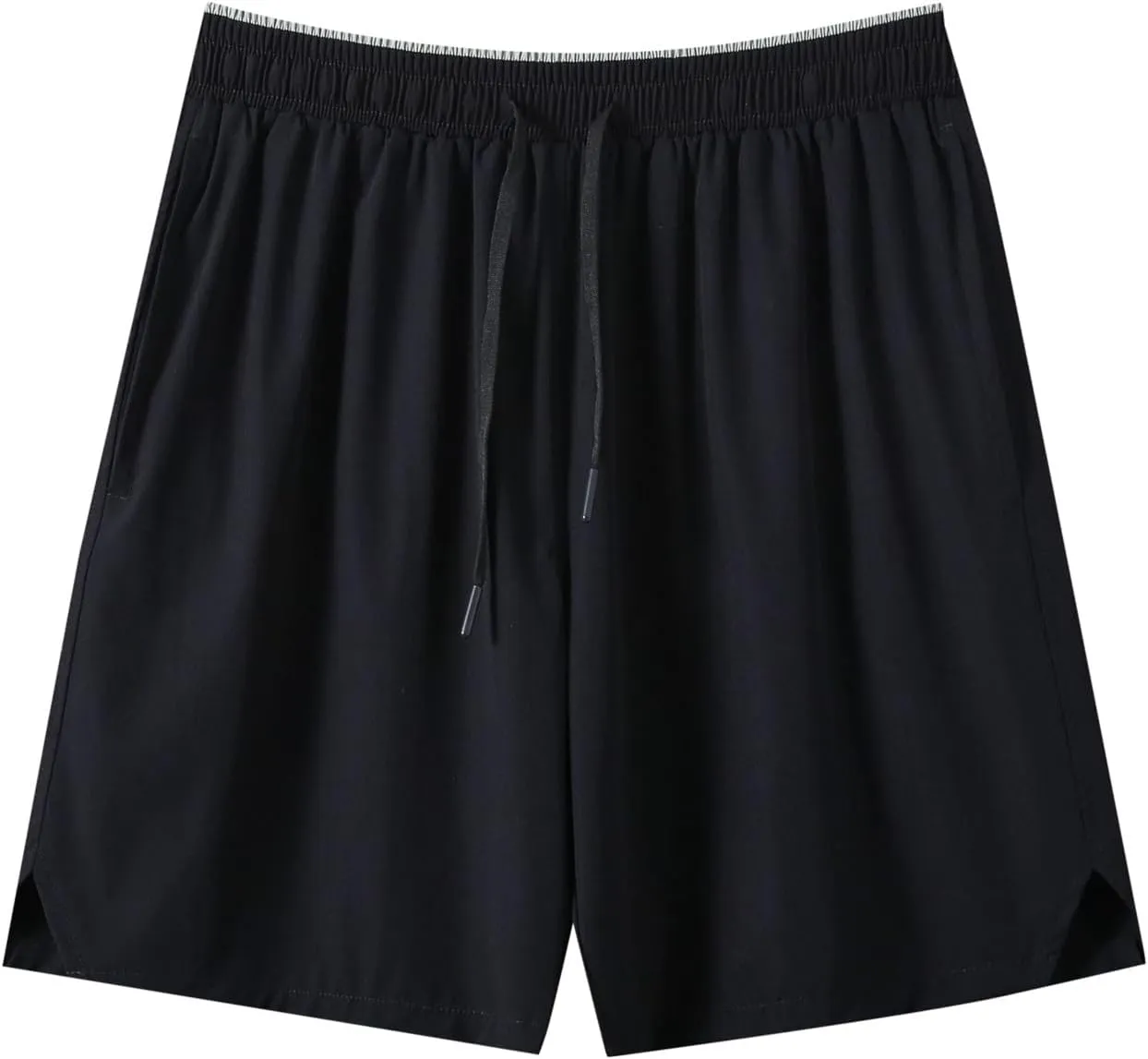 Men's Summer Beach Shorts Lightweight Elastic Waist Drawstring Casual Shorts with Pocket Elastic Waist Casual Men's Shorts