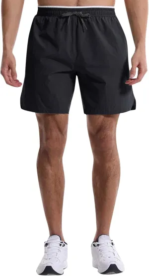 Men's Summer Beach Shorts Lightweight Elastic Waist Drawstring Casual Shorts with Pocket Elastic Waist Casual Men's Shorts