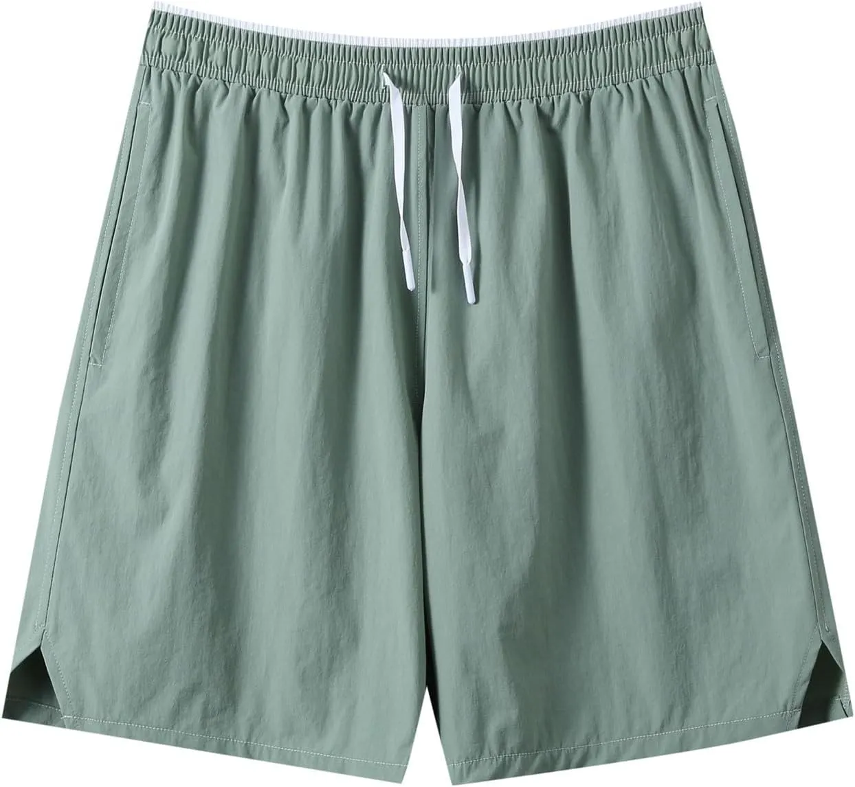 Men's Summer Beach Shorts Lightweight Elastic Waist Drawstring Casual Shorts with Pocket Elastic Waist Casual Men's Shorts