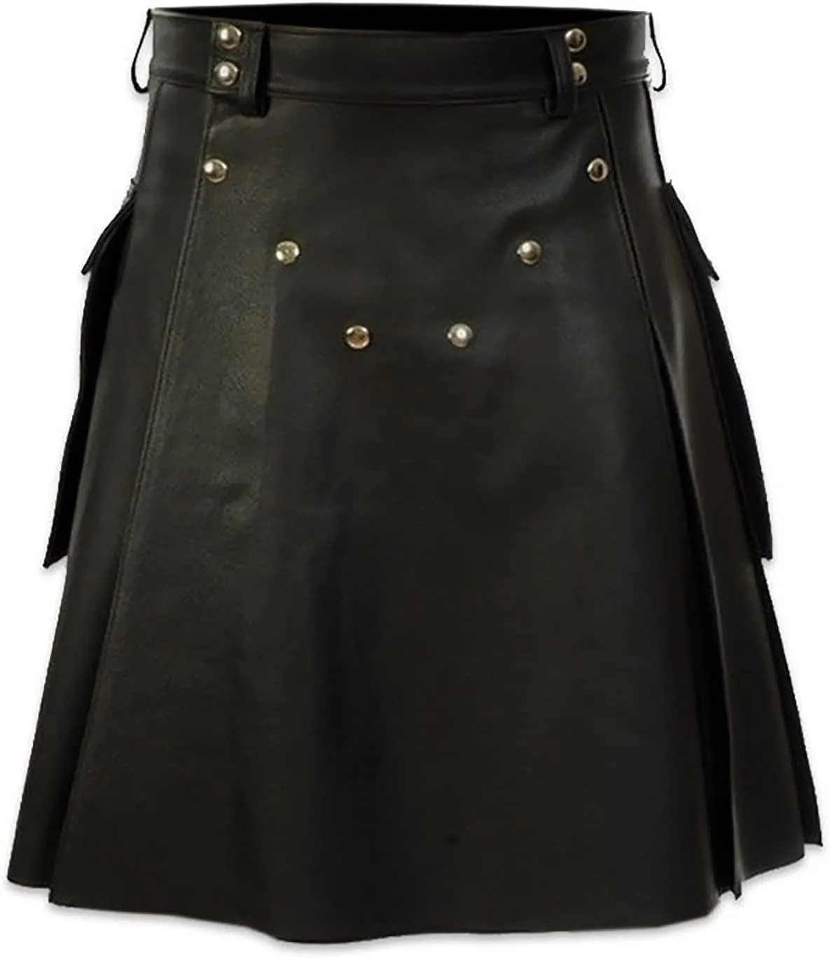 Mens Utility Kilt Scottish Tartan Apparel Highland Pleated Tartan Utility Kilts for Men Costume Kilts with Pockets