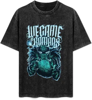 Mens Womens Vintage Oversized Short Sleeve T Shirt Novelty Drop Shoulder Tees Tops