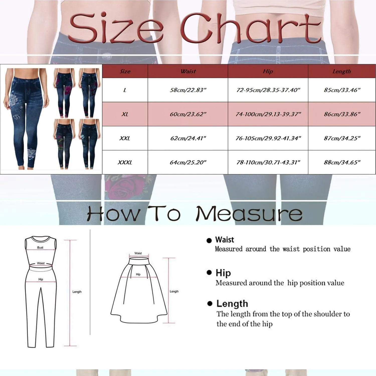 Nyybw Jeggings for Womens Pull on, Soft Stretch Skinny Tummy Control Pants High Waisted Slim Fit Leg Denim Jean Leggings