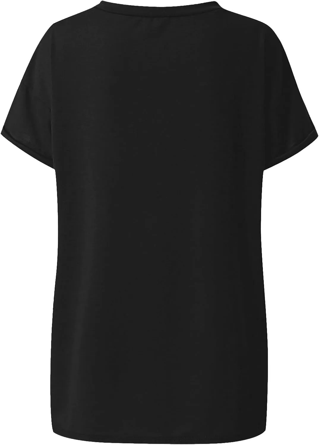 Oversized Tshirts for Women Plain V Neck Cotton T Shirts Casual Loose Short Sleeve Shirts Basic Tees Cute Summer Tops