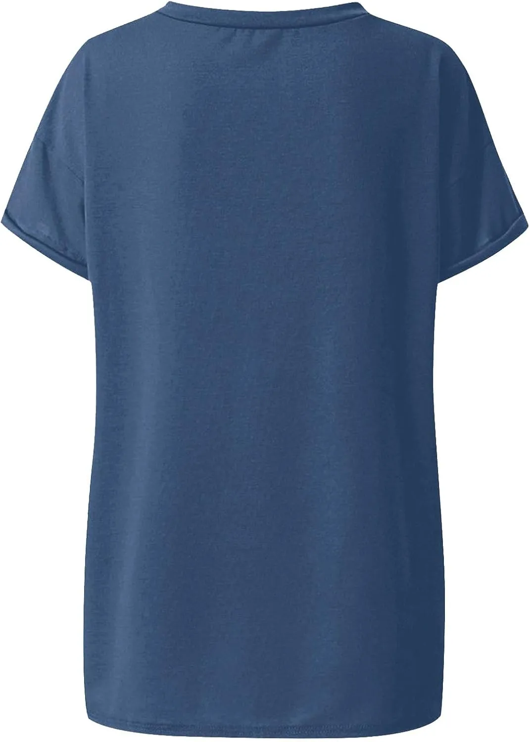 Oversized Tshirts for Women Plain V Neck Cotton T Shirts Casual Loose Short Sleeve Shirts Basic Tees Cute Summer Tops