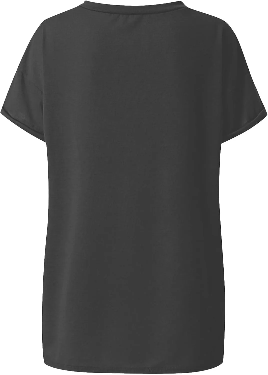 Oversized Tshirts for Women Plain V Neck Cotton T Shirts Casual Loose Short Sleeve Shirts Basic Tees Cute Summer Tops