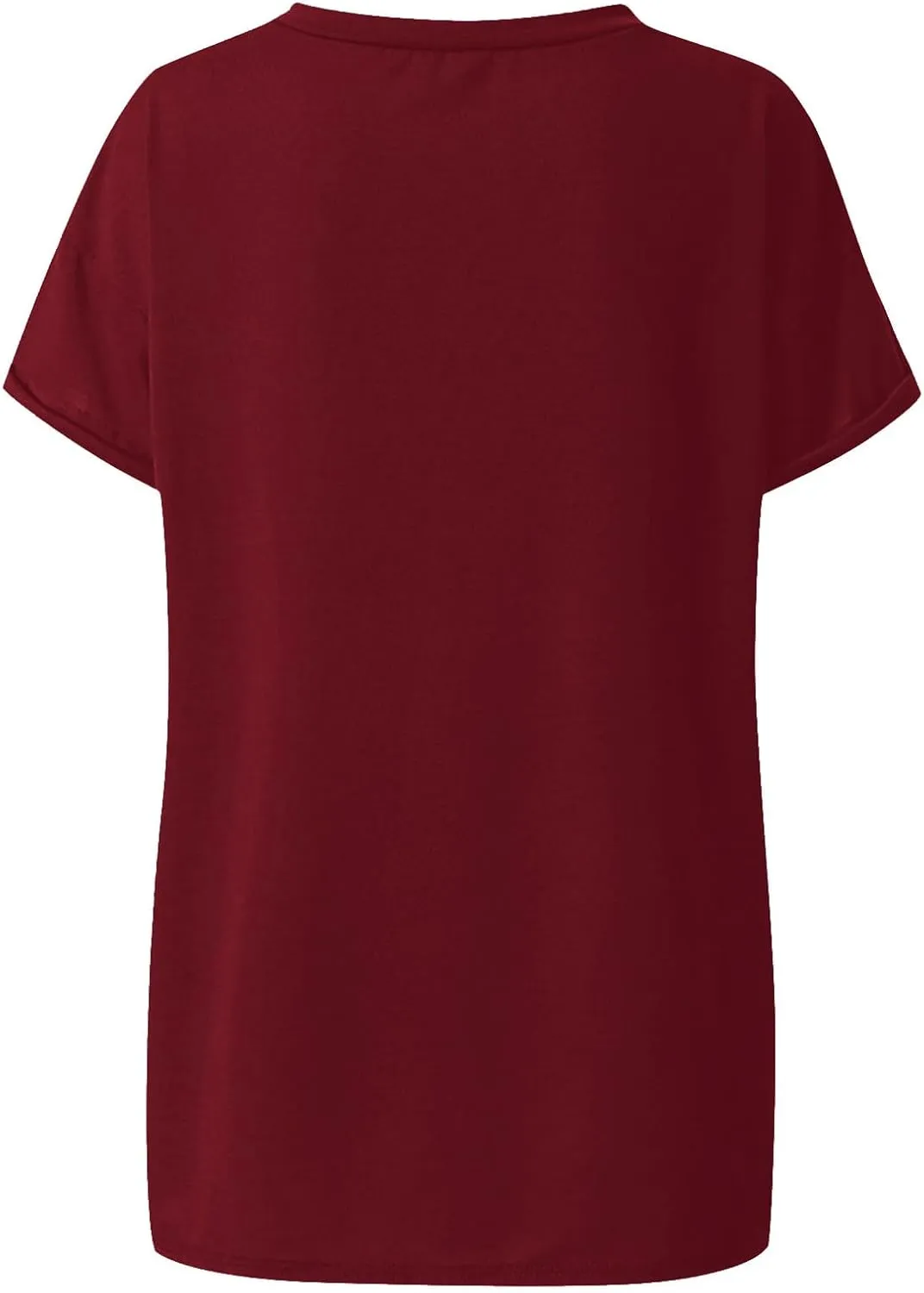 Oversized Tshirts for Women Plain V Neck Cotton T Shirts Casual Loose Short Sleeve Shirts Basic Tees Cute Summer Tops