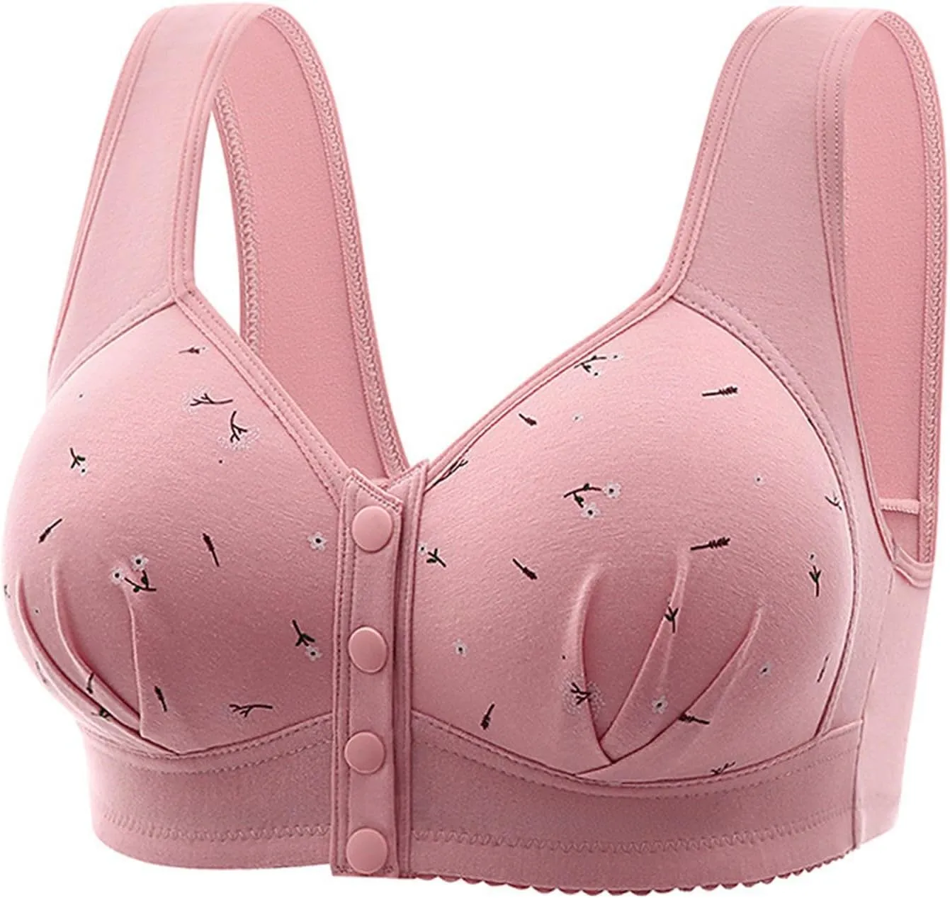 Padded Bralettes for Women Everyday Full Coverage Cushioned Underwire Bra Comfortable Wireless Padded Bras