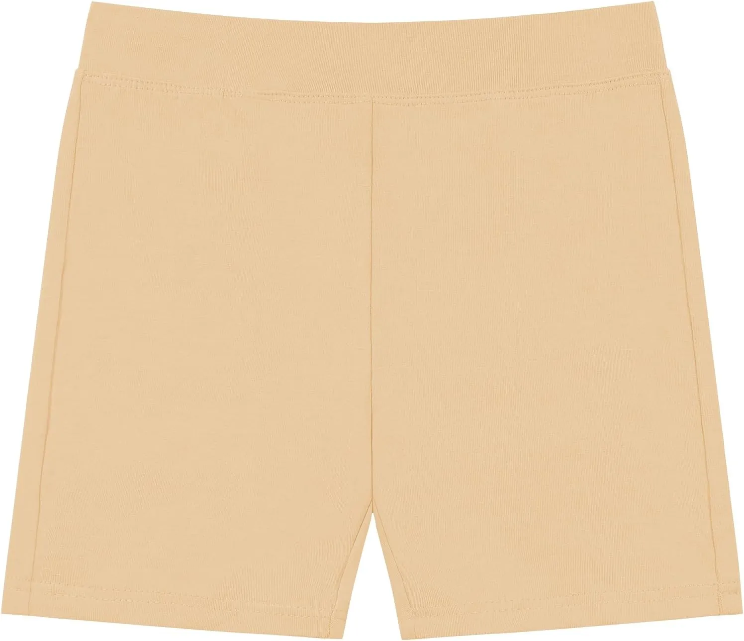 QBK 2T to 12 Years Girls Shorts Cotton Basic Solid Soft, High Rise Dance Gym Casual, Toddler Big Little Kid