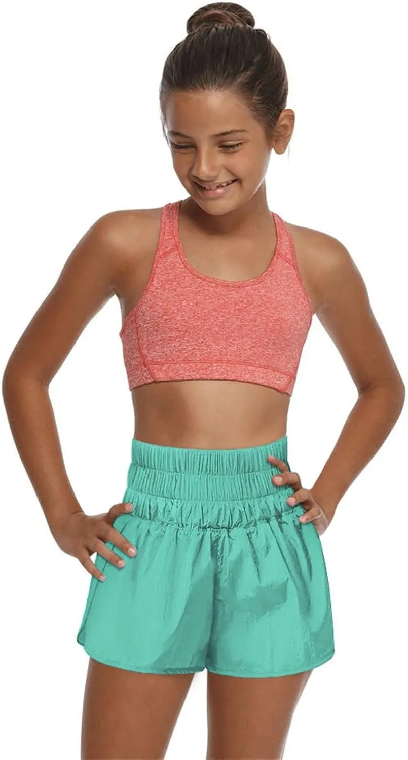 Quick Dry Athletic Shorts for Girls Boys Running Shorts Cotton Elastic High Waist Hiking Workout Pants Summer Clothes