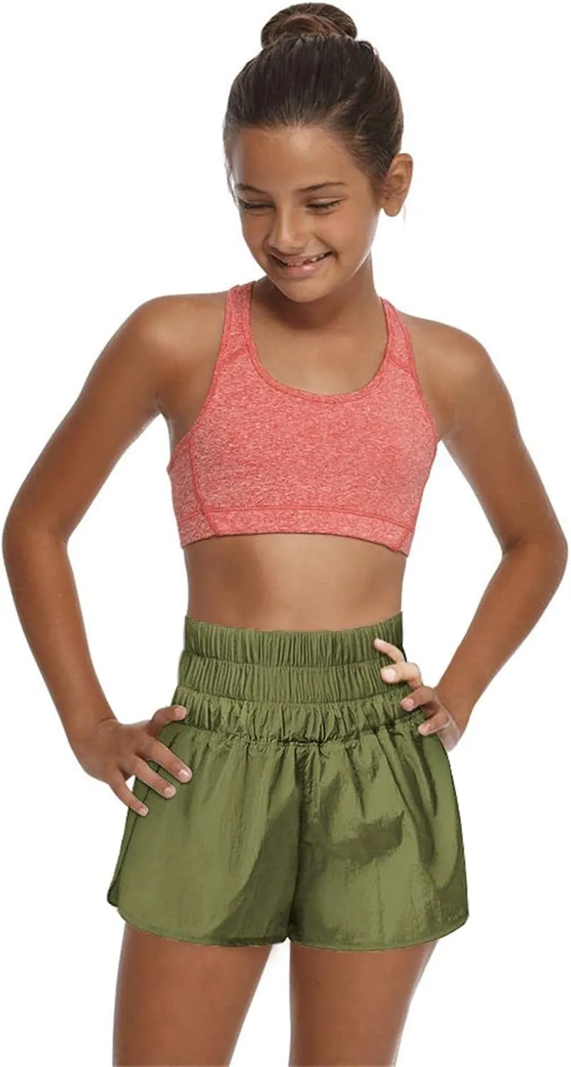 Quick Dry Athletic Shorts for Girls Boys Running Shorts Cotton Elastic High Waist Hiking Workout Pants Summer Clothes