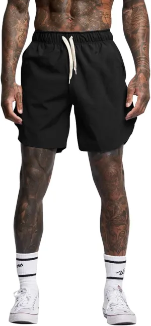 Shorts for Men Casual Shorts Athletic Workout Golf Shorts Beach Shorts Pocket Elastic Waist Drawstring Summer Workout Shorts