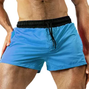 Shorts Men Bodybuilding Gym Shorts Mens Slim Fit Running Shorts Elastic Waist Drawstring Shorts Quick Dry Sportswear