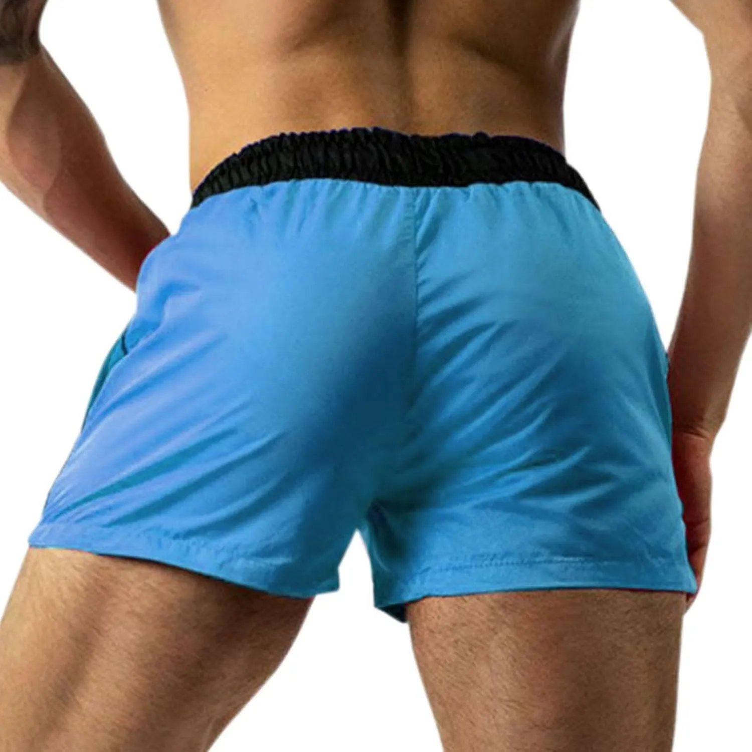Shorts Men Bodybuilding Gym Shorts Mens Slim Fit Running Shorts Elastic Waist Drawstring Shorts Quick Dry Sportswear