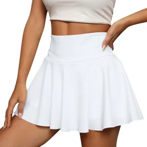 Skater Skirt for Women 2025 Casual Mini Stretch Waist Flared Pleated Classic Mini Skirts, S-2XL