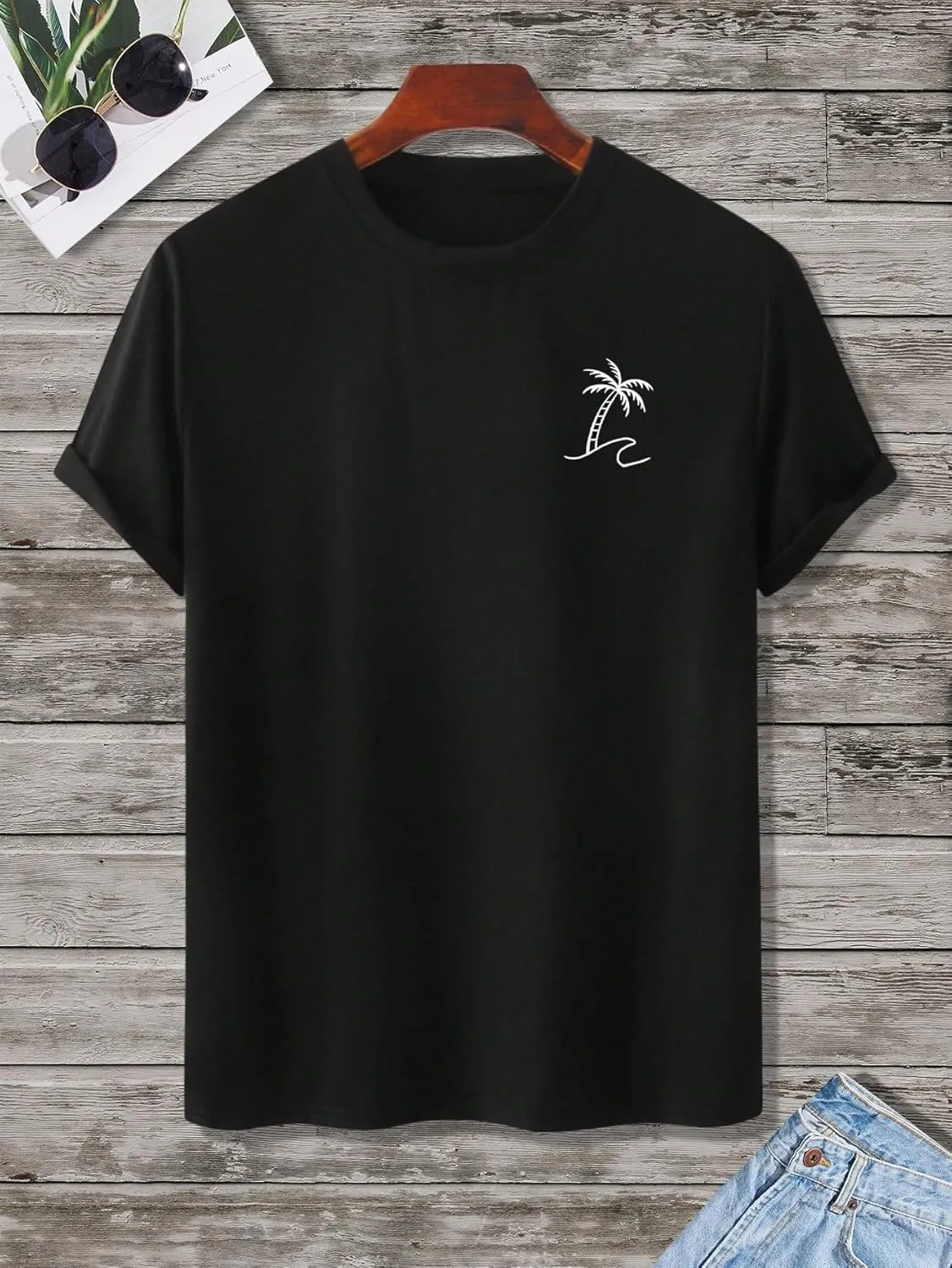 SOLY HUX Men's Graphic Tee Tops Vintage Letter Print Short Sleeve Crewneck Casual Summer T Shirts