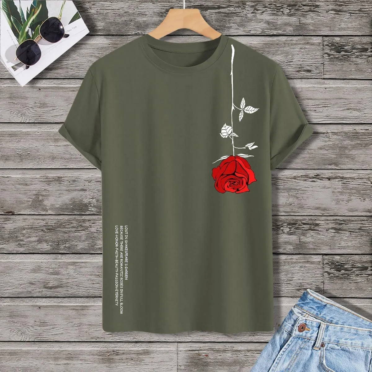 SOLY HUX Men's Graphic Tee Tops Vintage Letter Print Short Sleeve Crewneck Casual Summer T Shirts