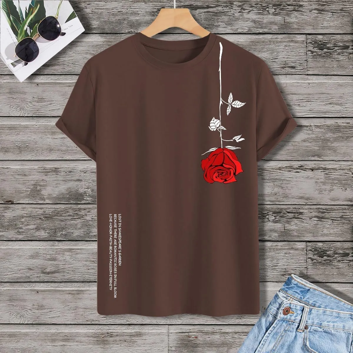 SOLY HUX Men's Graphic Tee Tops Vintage Letter Print Short Sleeve Crewneck Casual Summer T Shirts