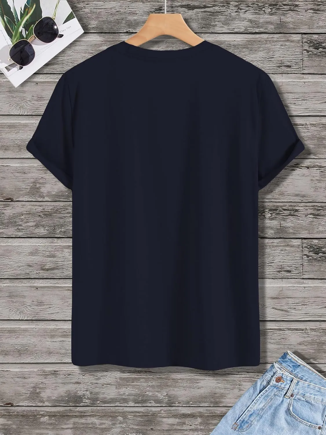 SOLY HUX Men's Graphic Tee Tops Vintage Letter Print Short Sleeve Crewneck Casual Summer T Shirts