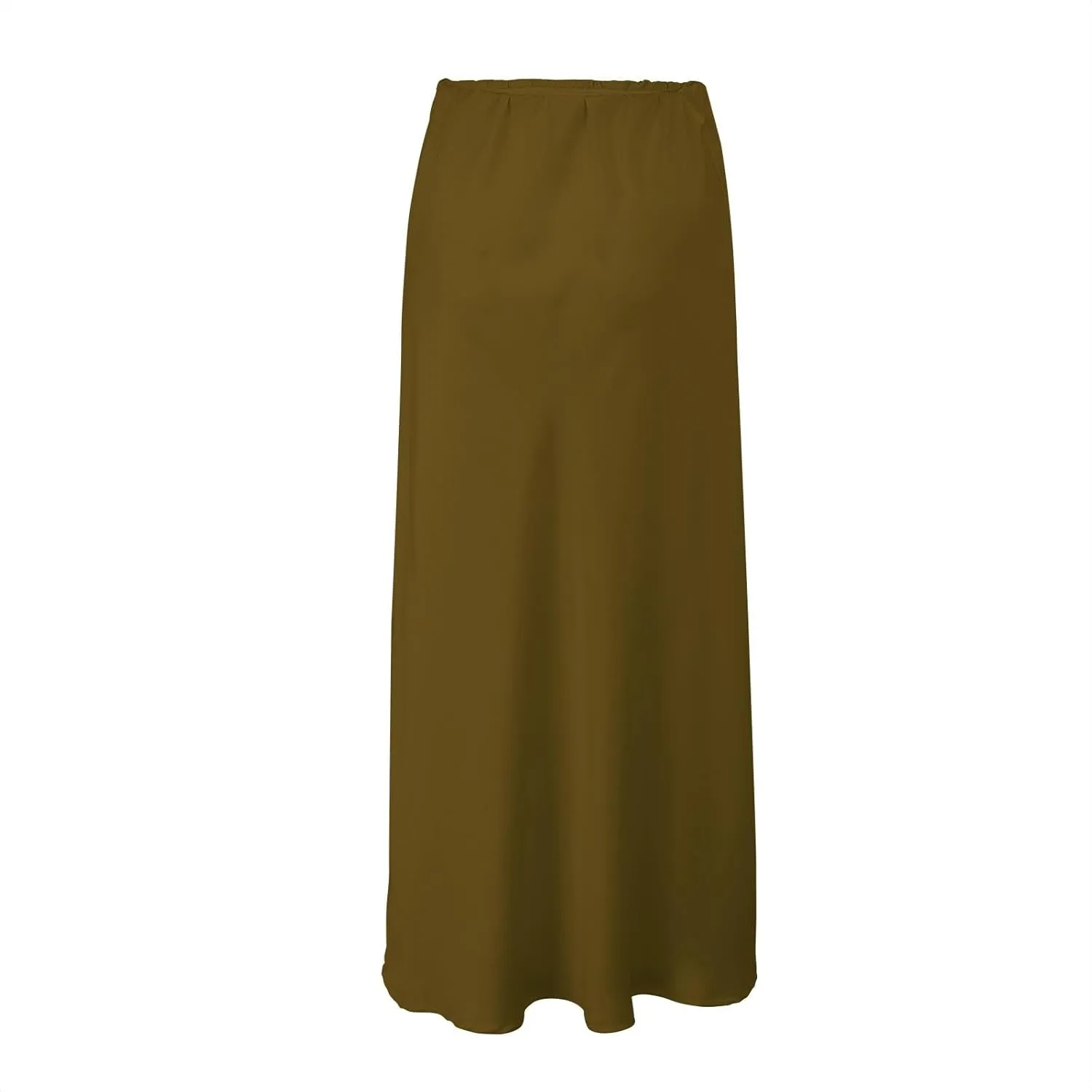 Spring Summer Skirts Satin Skirt High Waisted Maxi Wedding A Line Long Skirts Disposable Table
