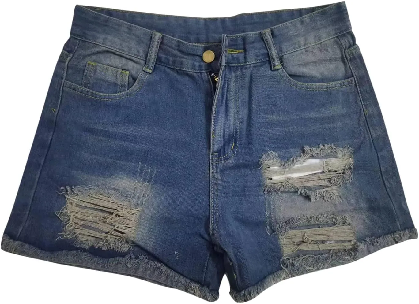 Summer Denim Shorts for Women High Waisted Distressed Ripped Jean Shorts Casual Stretch Hot Shorts with Pockets