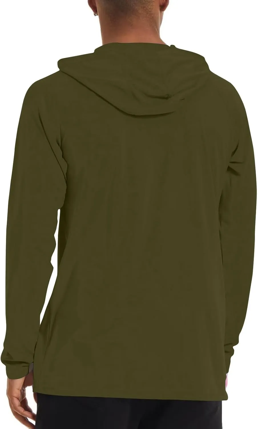 Sun Shirt for Men Casual UPF 50  Hooded Fishing Shirts Long Sleeve Summer Hoodie Lightweight Quick Dry Athletic Shirt