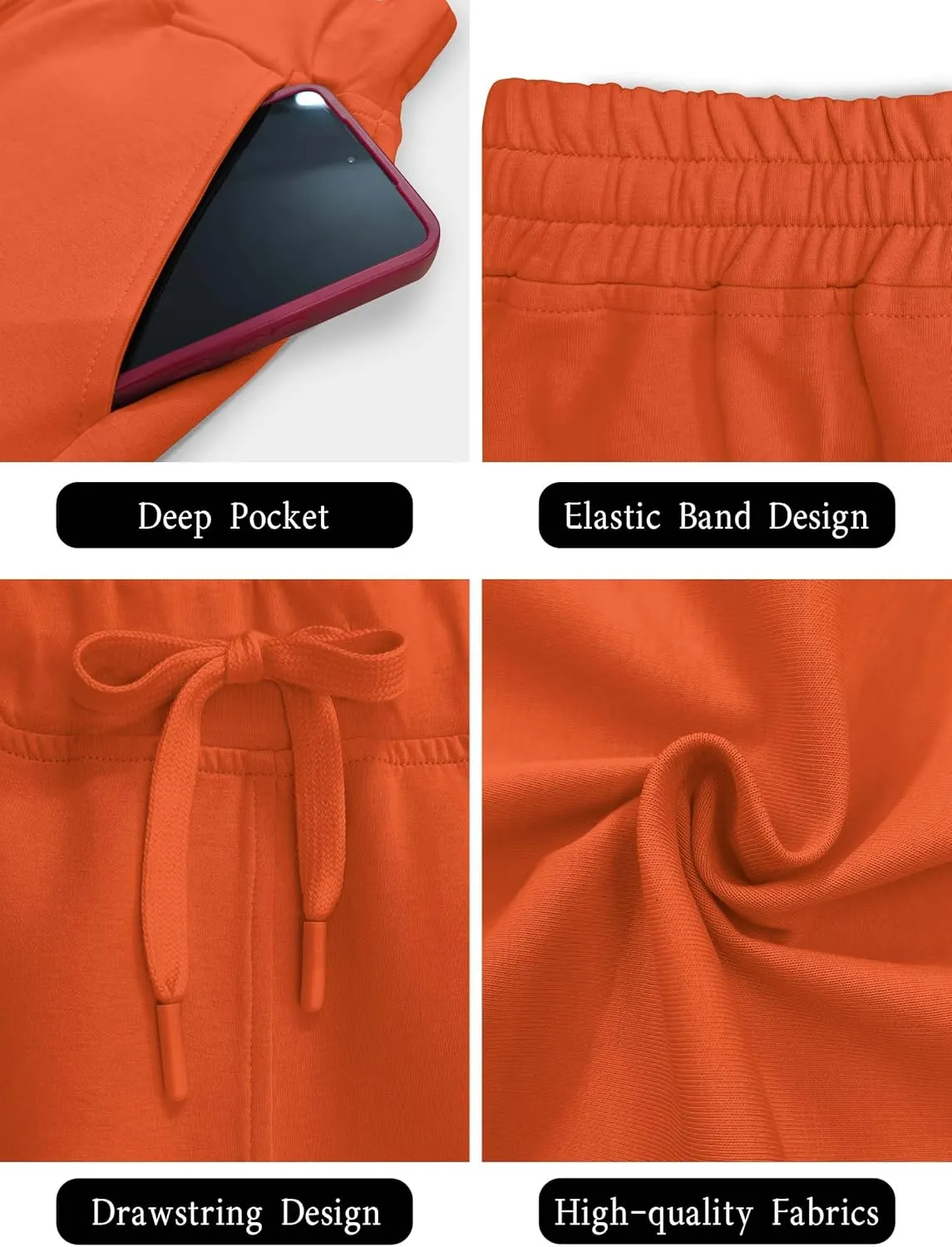 SuperPrity Running Shorts for Women High Waisted Workout Shorts Athletic Comfy Drawstring Sweat Gym Shorts with Pockets