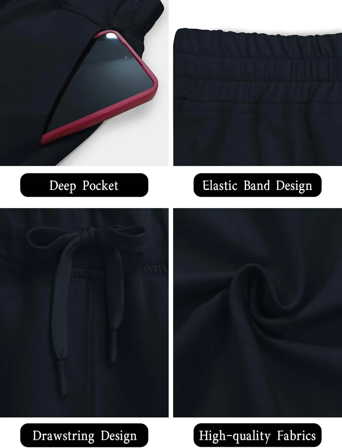 SuperPrity Running Shorts for Women High Waisted Workout Shorts Athletic Comfy Drawstring Sweat Gym Shorts with Pockets
