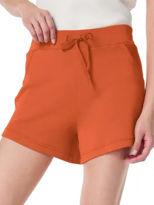 SuperPrity Running Shorts for Women High Waisted Workout Shorts Athletic Comfy Drawstring Sweat Gym Shorts with Pockets